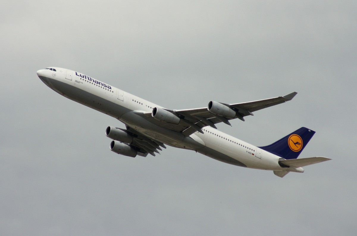 Lufthansa,D-AIGO,(c/n 233),Airbus A340-313,02.06.2015,FRA-EDDF,Frankfurt,Germany(Taufname:Offenbach)