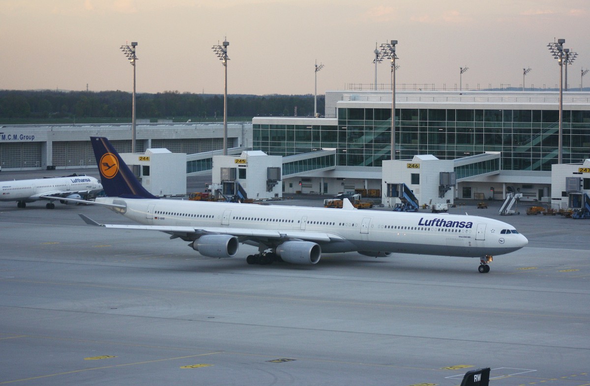 Lufthansa,D-AIHR,(c/n 794),Airbus A340-642,22.04.2015,MUC-EDDM,München,Germany