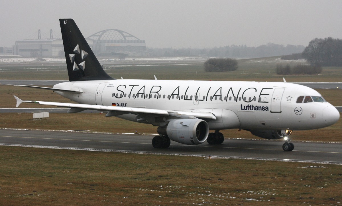 Lufthansa,D-AILF,(c/n636),Airbus A319-114,01.02.2014,HAM-EDDH,Hamburg,Germany(Bemalung:STAR ALLIANCE)