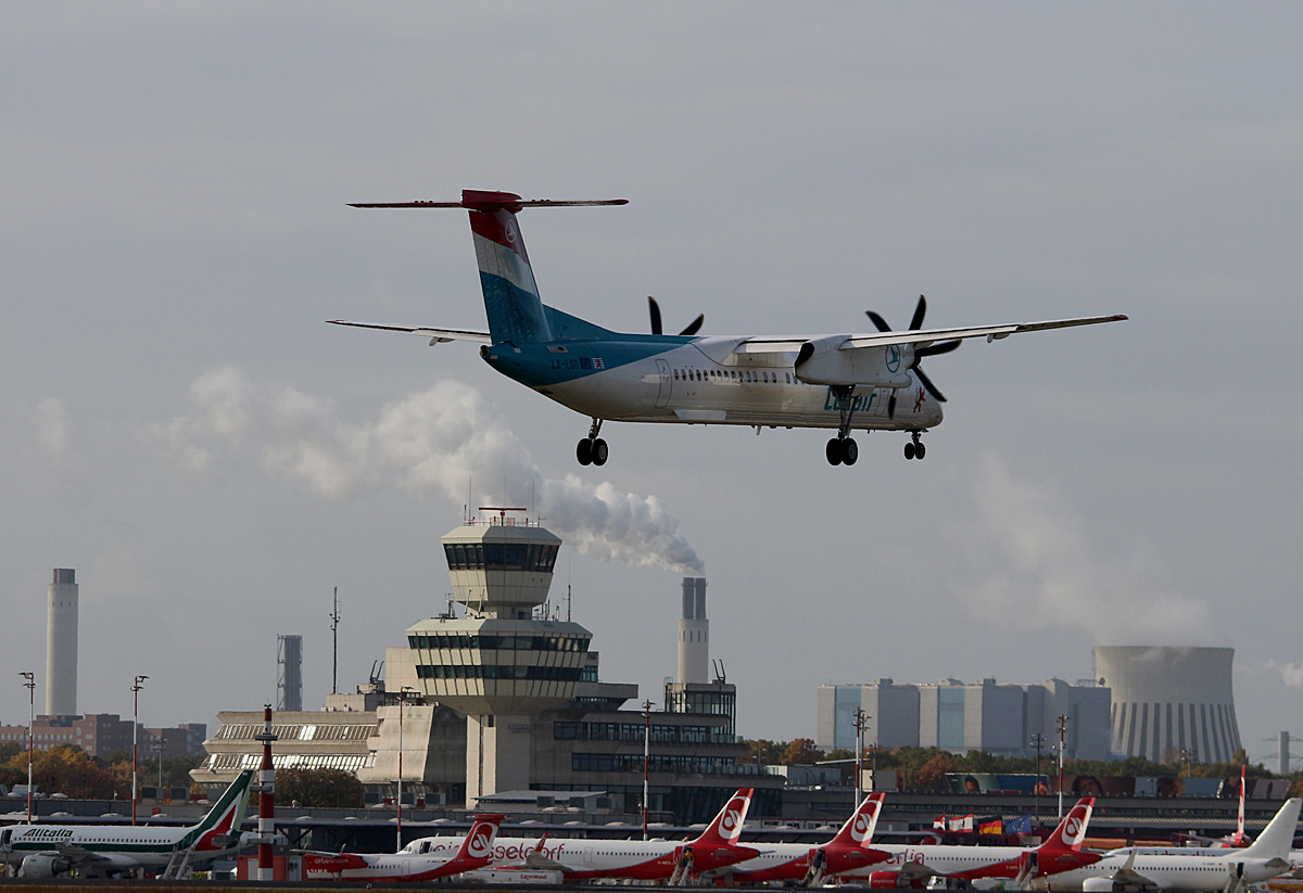 Luxair, DHC-8-402Q, LX-LGG, TXL, 29.10.2016