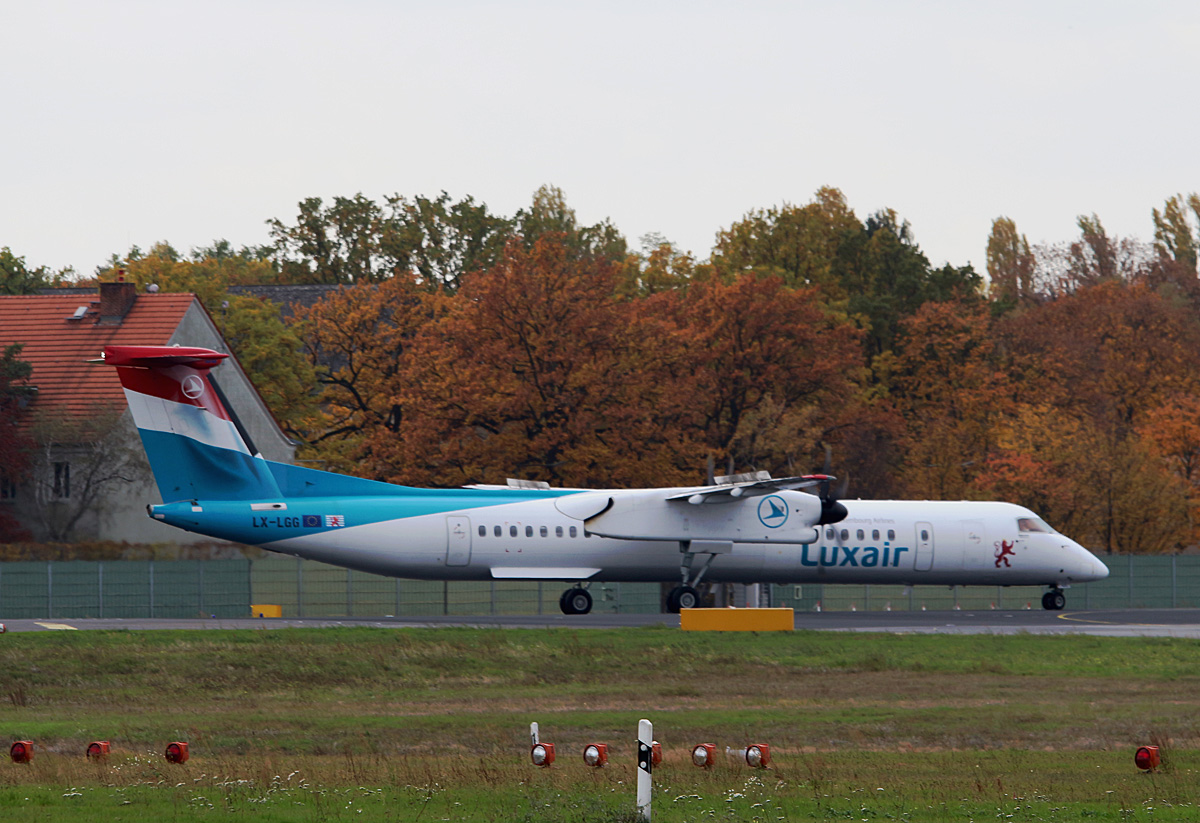 Luxair, DHC-8-402Q, LX-LGG, TXL, 29.10.2016