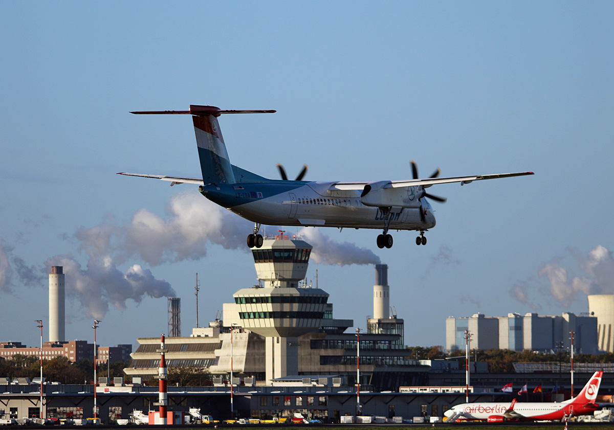 Luxair, DHC-8-402Q, LX-LQA, TXL, 30.10.2017