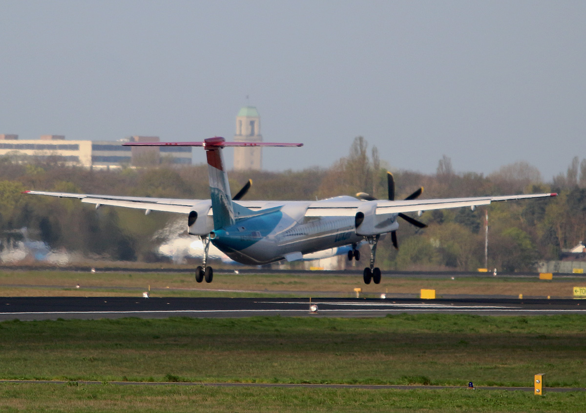 Luxair, DHC-8-402Q, LX-LQD, TXL, 14.04.2017