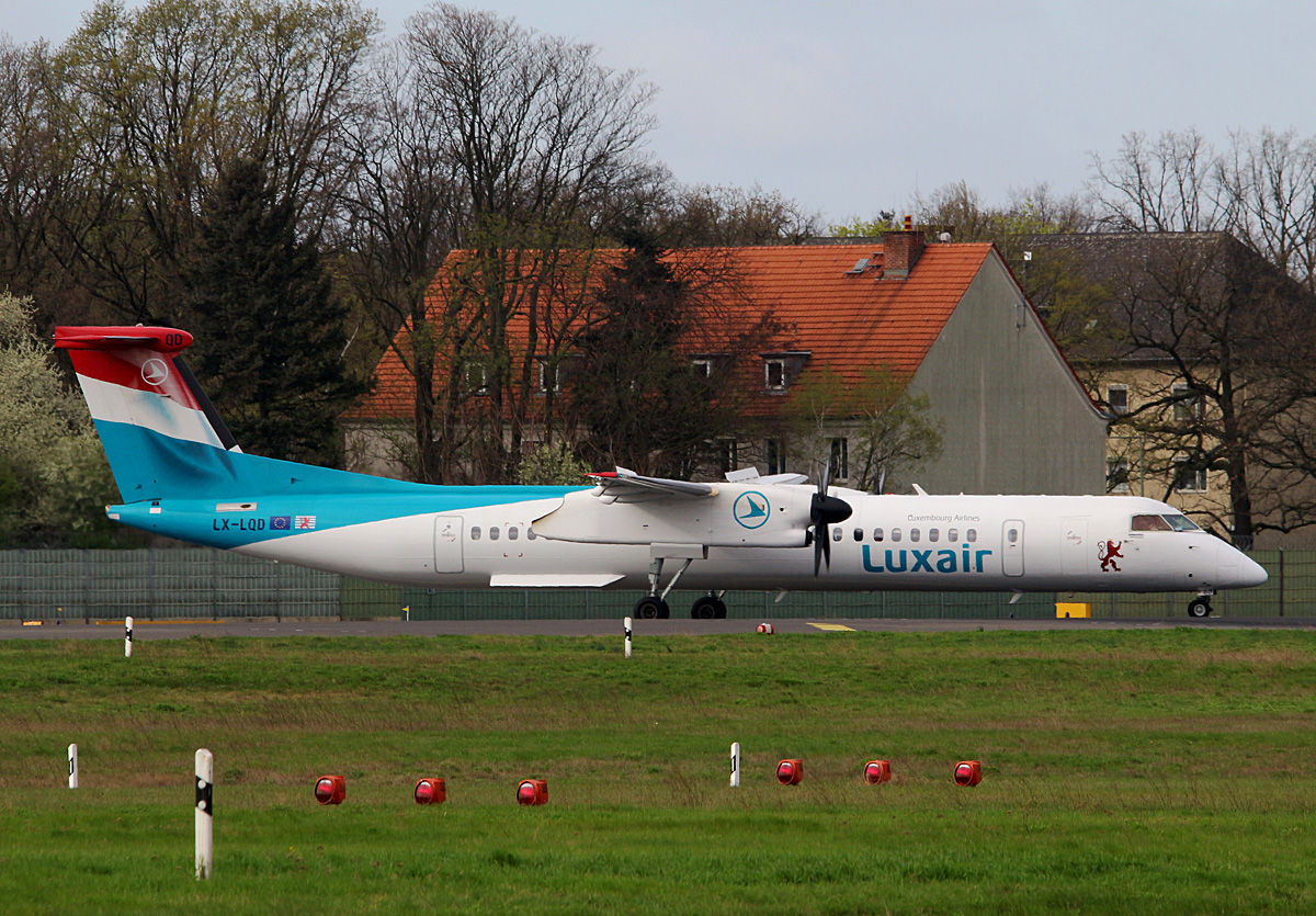 Luxair, DHC-8-402Q, LX-LQD, TXL, 14.04.2017