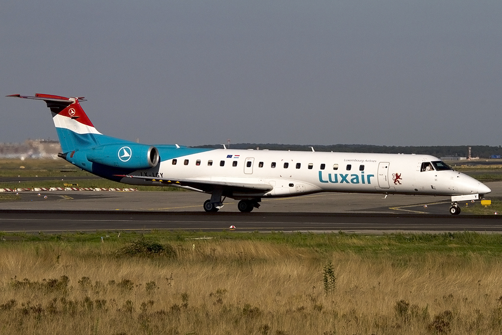 Luxair, LX-LGY, Embraer, ERJ-145, 05.09.2013, FRA, Frankfurt, Germany 




