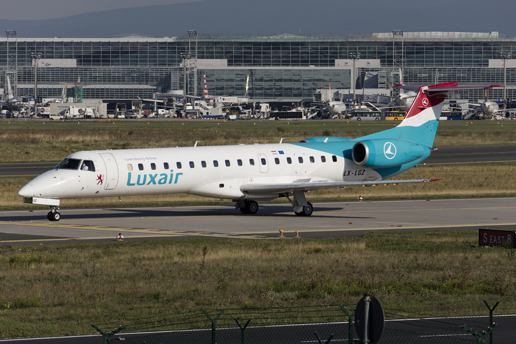 Luxair, LX-LGZ, Embraer, ERJ-145, 30.08.2015, FRA, Frankfurt, Germany 



