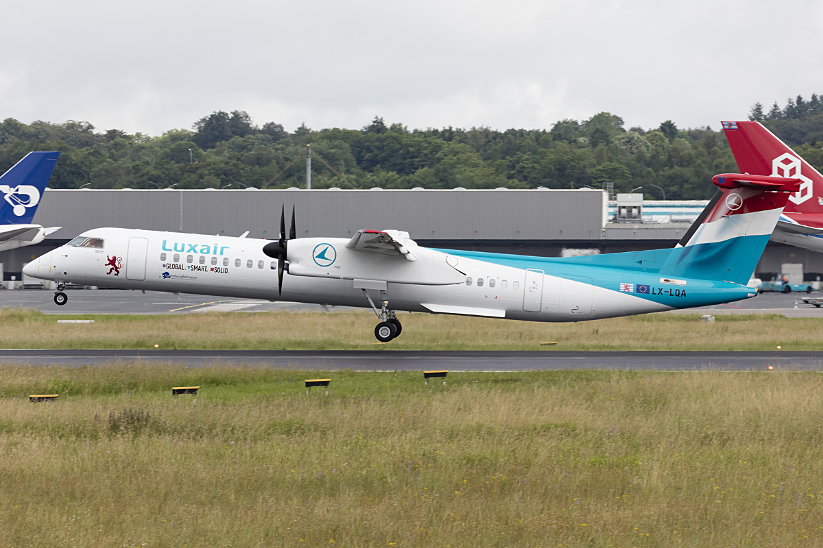 Luxair, LX-LQA, Bombardier, DHC-8-402 Q400, 22.06.2016, LUX, Luxembourg , Luxembourg


