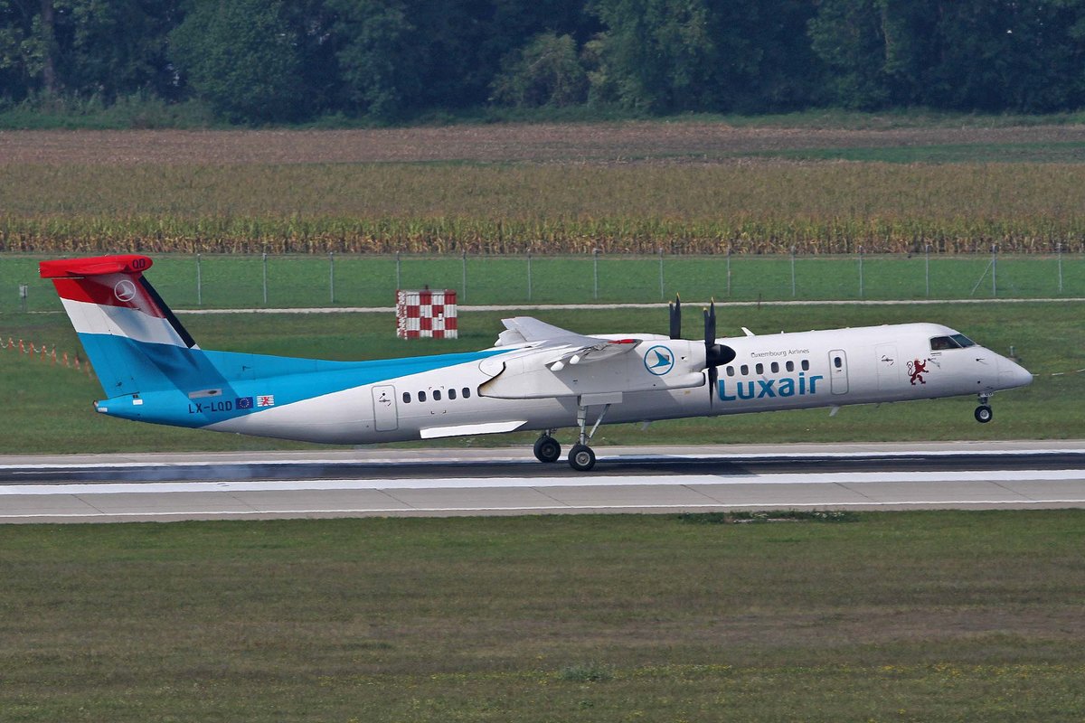 Luxair, LX-LQD, Bombardier (de Havilland Canada), DHC-8-402Q Dash 8, MUC-EDDM, München, 05.09.2018, Germany