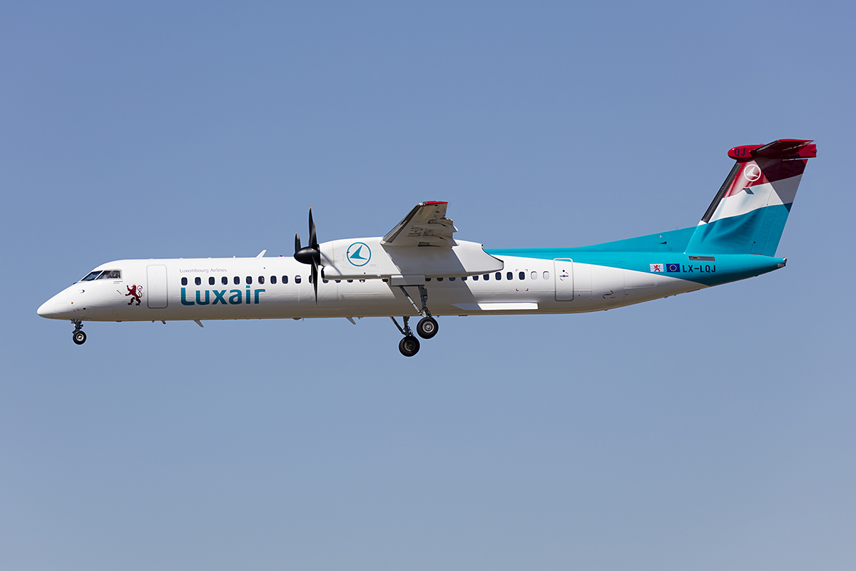 Luxair, LX-LQI, Bombardier, DHC-8-402-Q400, 13.09.2017, BCN, Barcelona, Spain 




