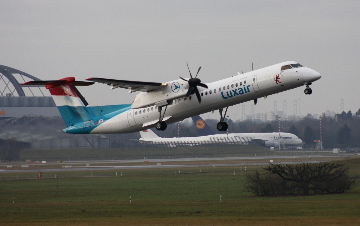 Luxair,LX-LGH,(c/n 4420),De Havilland Canada DHC-8-402Q Dash 8,28.02.2015,HAM-EDDH,Hamburg,Germany