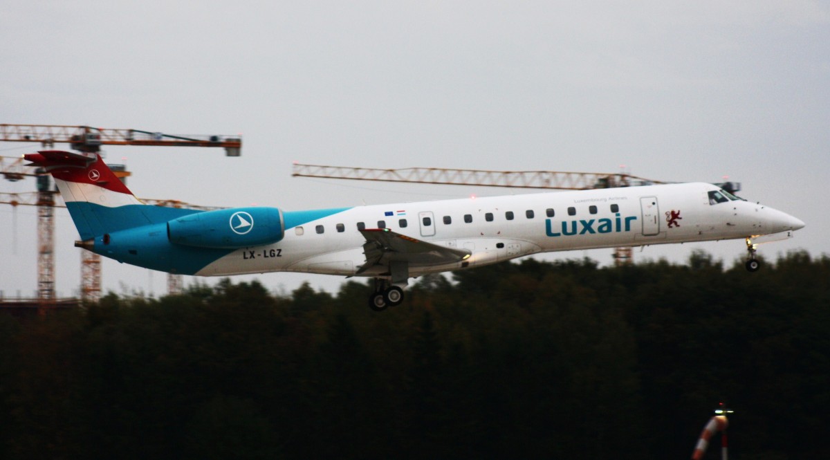 Luxair,LX-LGZ,(c/n145258),Embraer ERJ-145LU,19.10.2013,HAM-EDDH,Hamburg,Germany