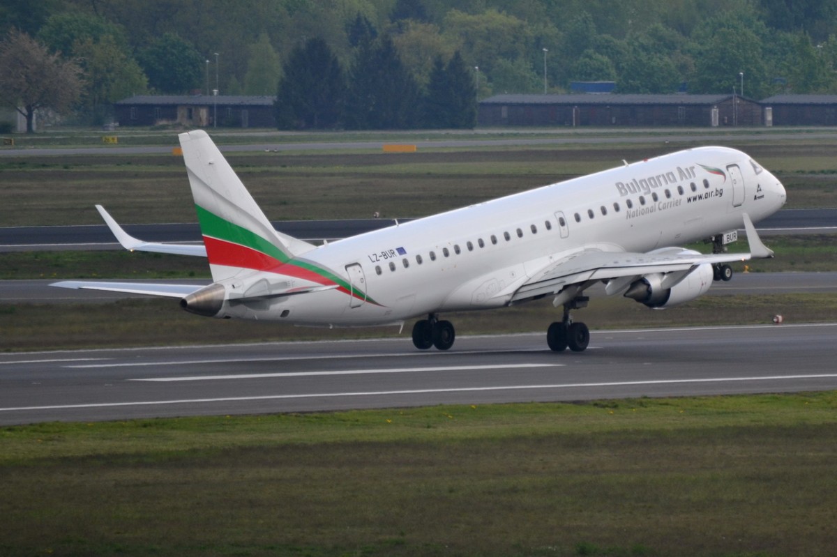 LZ-BUR Bulgaria Air Embraer ERJ-190STD (ERJ-190-100)  Start in Tegel am 23.04.2014