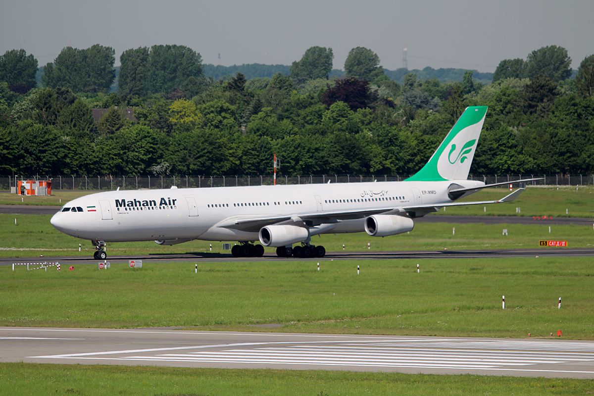 Mahan Air, Airbus A 340-313, EP-MMD, DUS, 17.05.2017