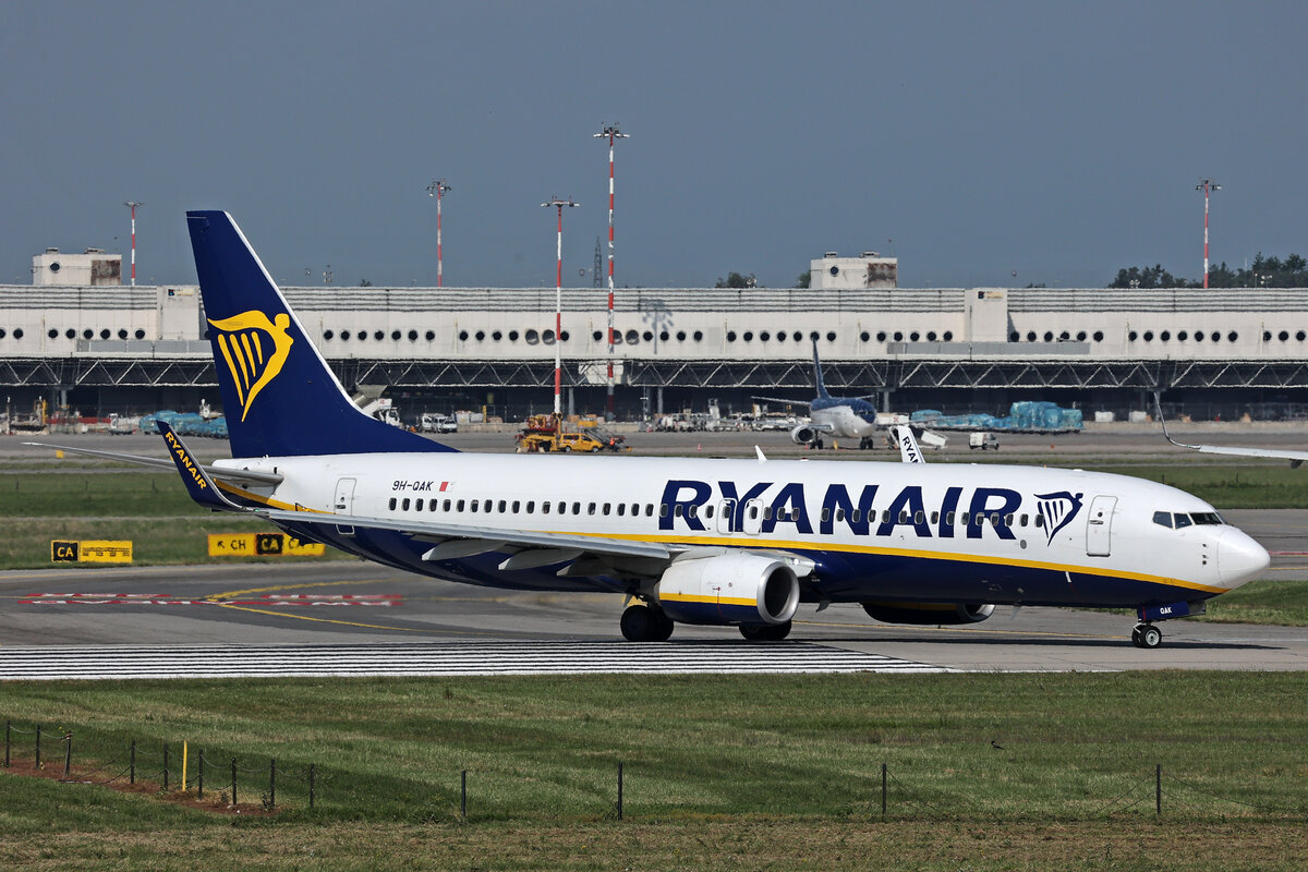 Malta Air, 9H-QAK, Boeing B737-8AS, msn: 44793/6403, 10.Juli 2024, MXP Milano Malpensa, Italy.