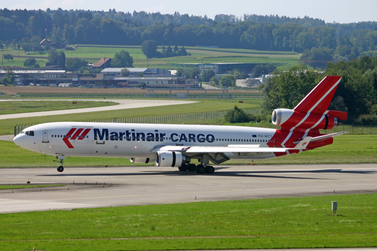 Martinair Cargo, PH _MCT,  McDonnell Douglas MD-11CF, msn: 48629/586, 26.August 2007, ZRH Zürich, Switzerland.