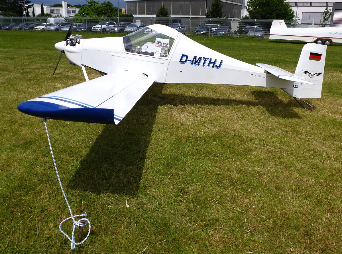 MC 30  Luciole , D-MTHJ, Eigenbau-Leichtflugzeug aus Freiburg, Juni 2016