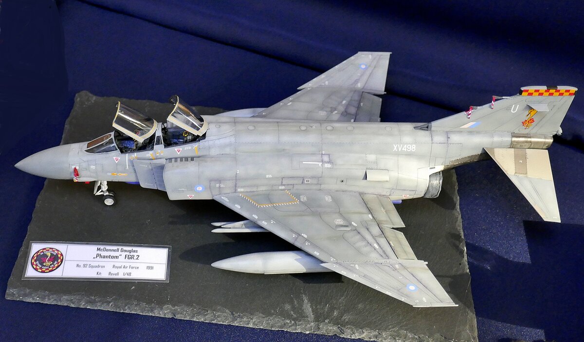 McDonnel Douglas  Phantom , RAF 1991, Revell 1:48, Modellausstellung Freiburg-Tiengen im Okt.2022