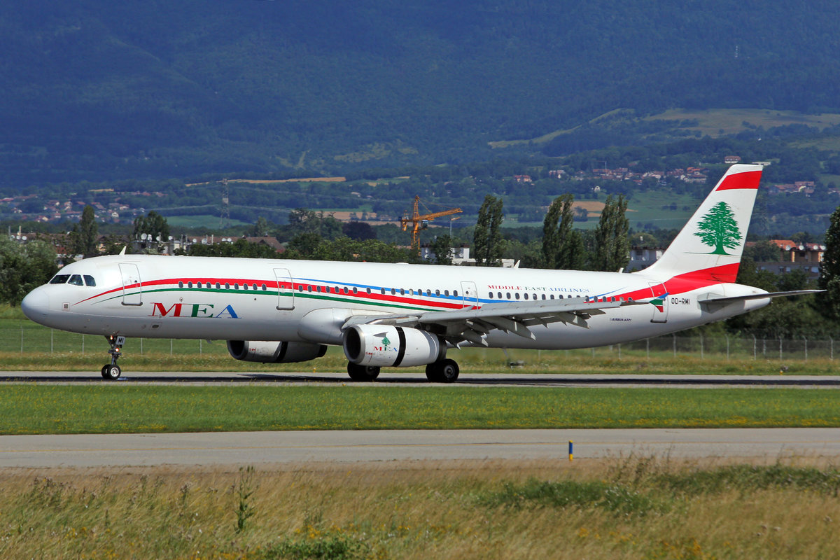 MEA Middle East Airlines, F-ORMI, Airbus A321-231, msn: 1977, 23.April 2011, GVA Genève, Switzerland.