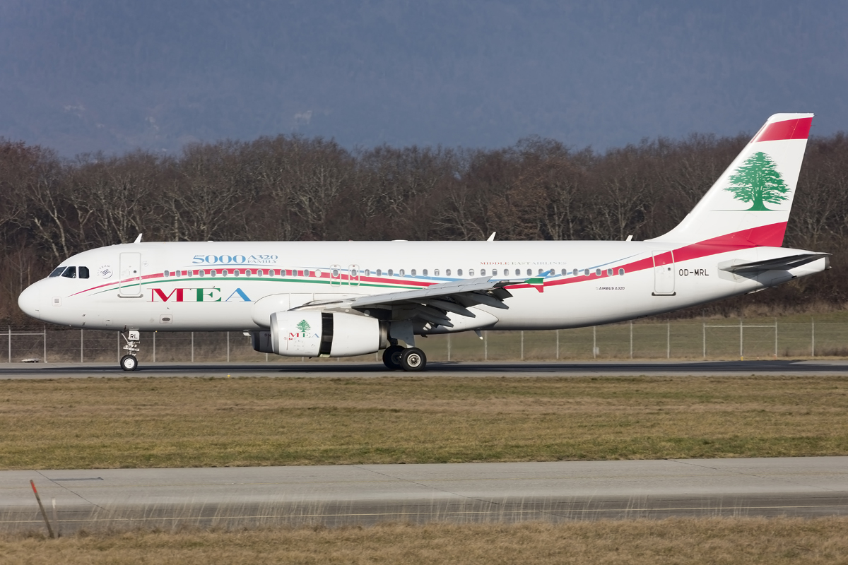Middle East Airlines, OD-MRL, Airbus, A320-232, 30.01.2016, GVA, Geneve, Switzerland



