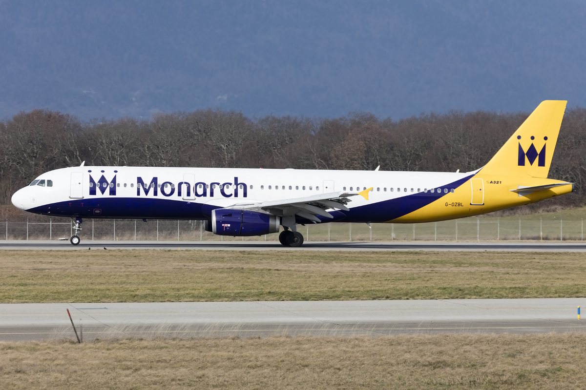 Monarch Airlines, G-OZBL, Airbus, A321-231, 30.01.2016, GVA, Geneve, Switzerland 


