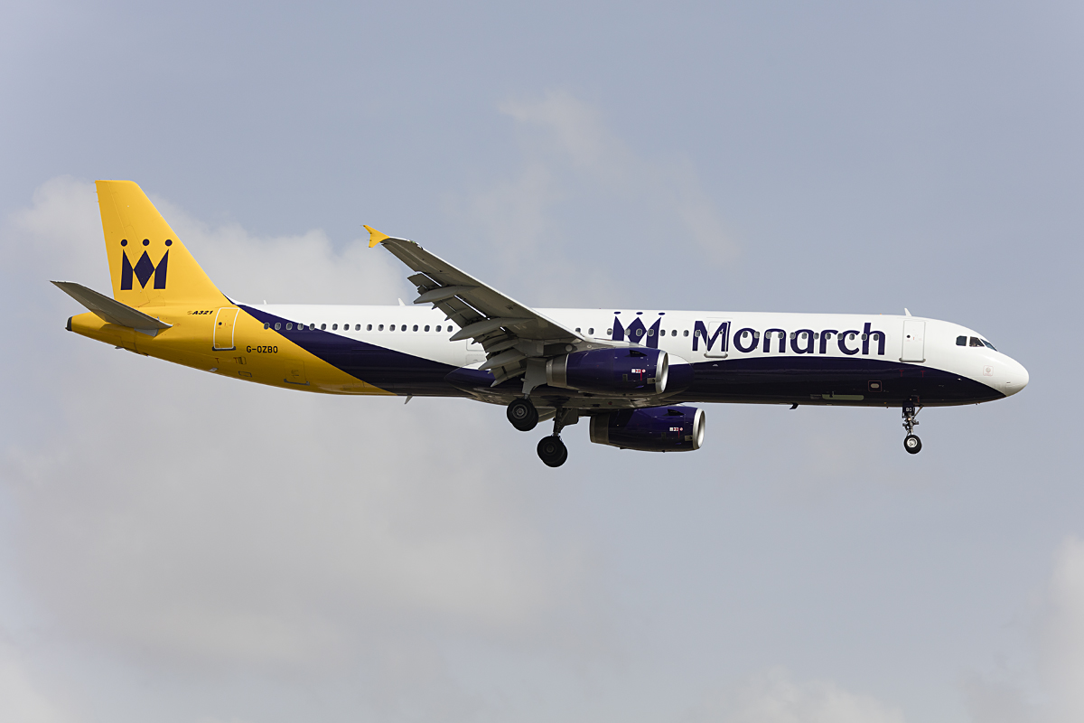 Monarch Airlines, G-OZBO, Airbus, A321-231, 27.10.2016, AGP, Malaga, Spain 


