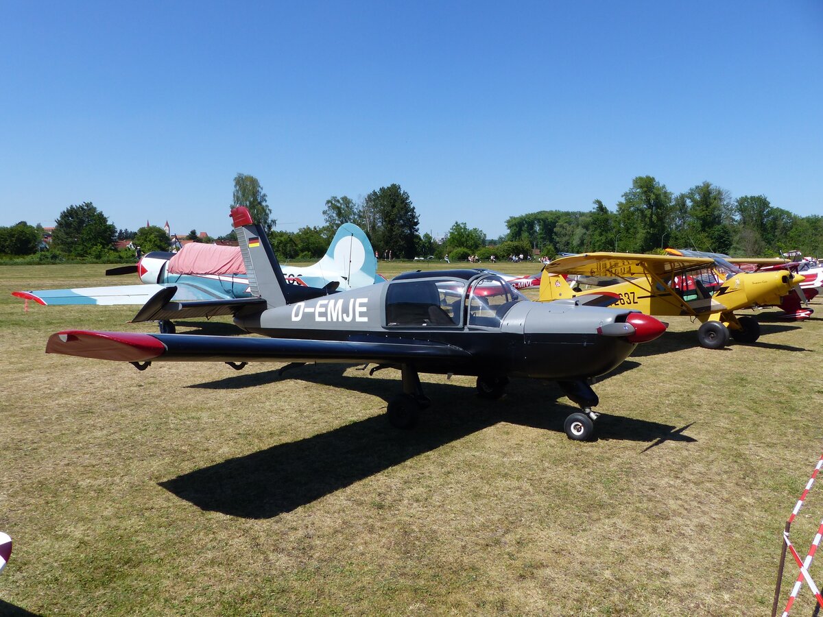 Morane MS-892 Commodore, D-EMJE, Flugplatz Moosburg auf der Kippe (EDPI), 23.5.2026