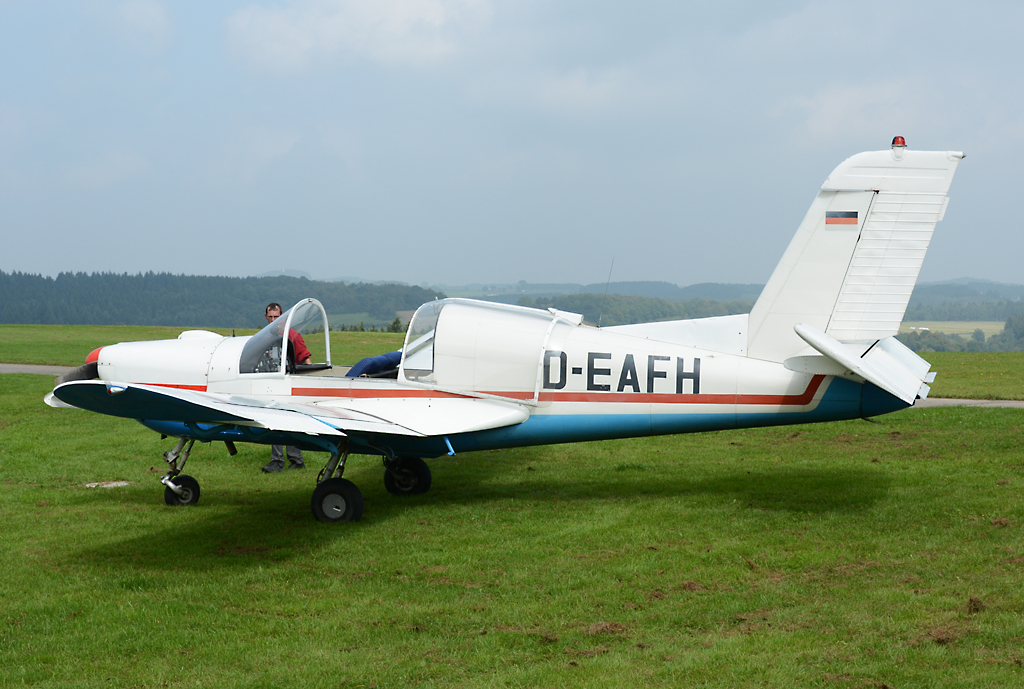 Morane Saulnier MS 893 D-EAFH am Flugplatz Wershofen - 07.09.2014