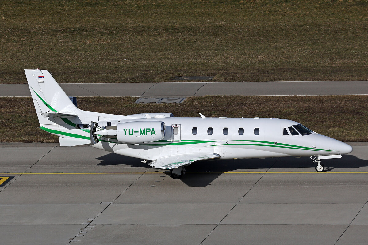 MPC Holding, YU-MPA, Cessna 560XL Citation XLS+, msn: 560-6185, 24.Januar 2025, ZRH Zürich, Switzerland.
