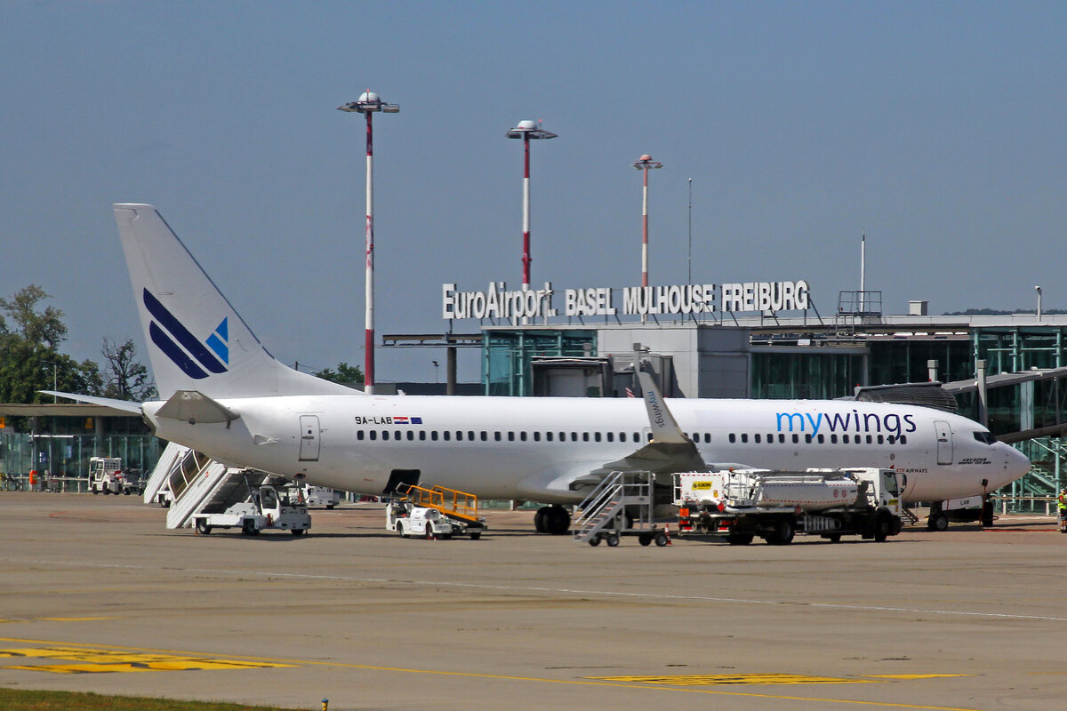 MyWings (Operated by ETF Airways), 9A-LAB, Boeing B737-8K5, msn: 30882/760, 04.Juni 2022, BSL Basel Mühlhausen, Switzerland.