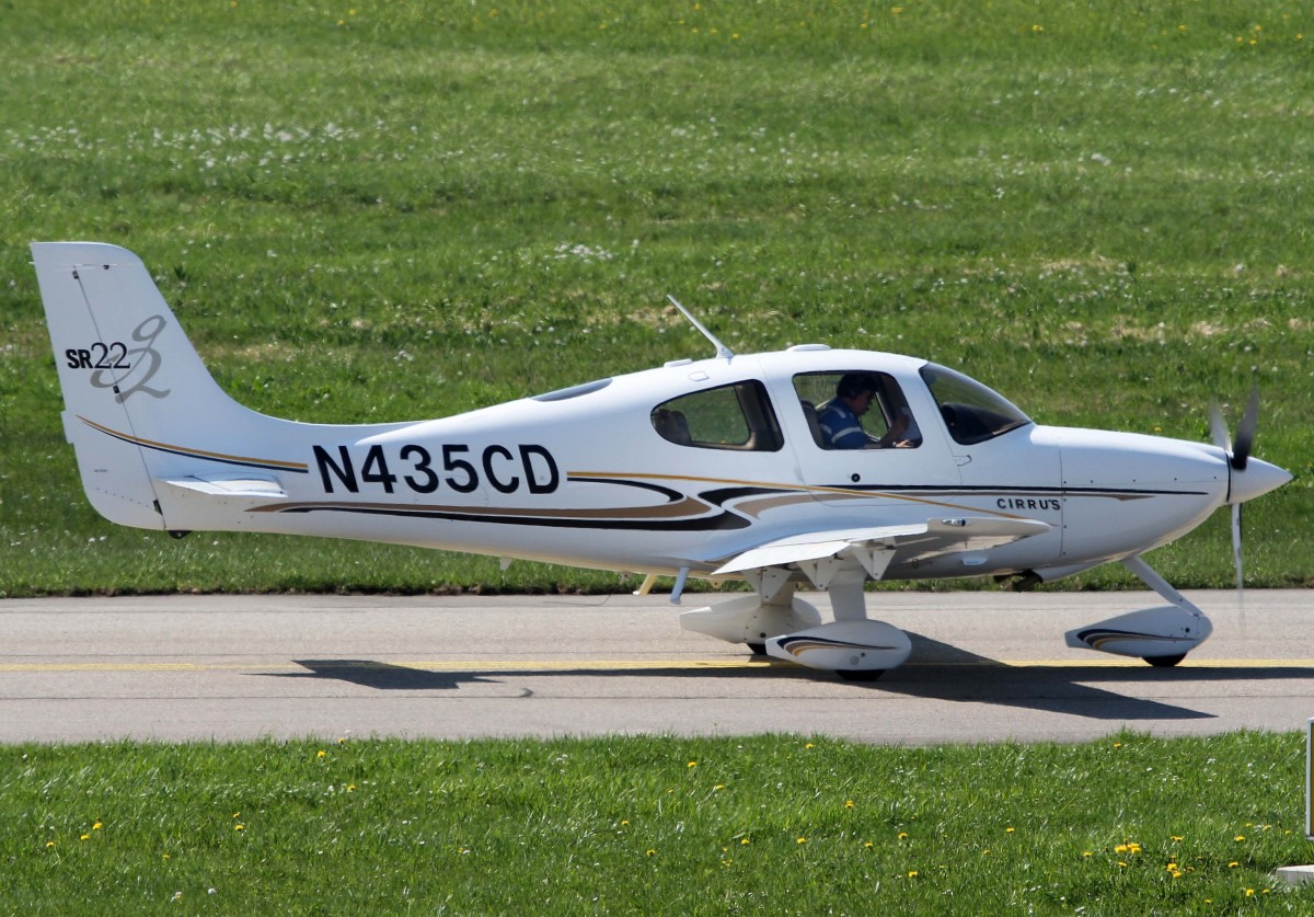 N435CD, Cirrus, SR-22 G-2, 24.04.2013, EDNY-FDH, Friedrichshafen, Germany