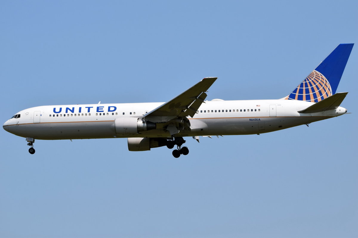 N643UA United Airlines Boeing 767-322(ER)  , MUC , 20.06.2017
