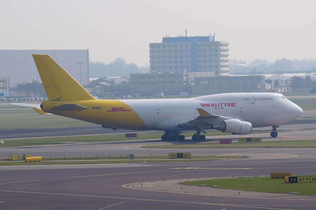 N743CK Kalitta Air Boeing 747-446(BCF)  , AMS , 14.03.2017