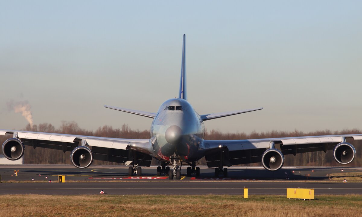 National Airlines, Boeing 747-428(BCF), N919CA, Dusseldorf International Airport(DUS), 21.12.2021