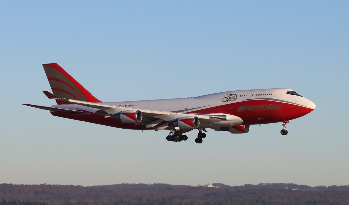National Airlines, Boeing 747-446(BCF),N936CA , Cologne/Bonn Airport(CGN), 21.12.2021