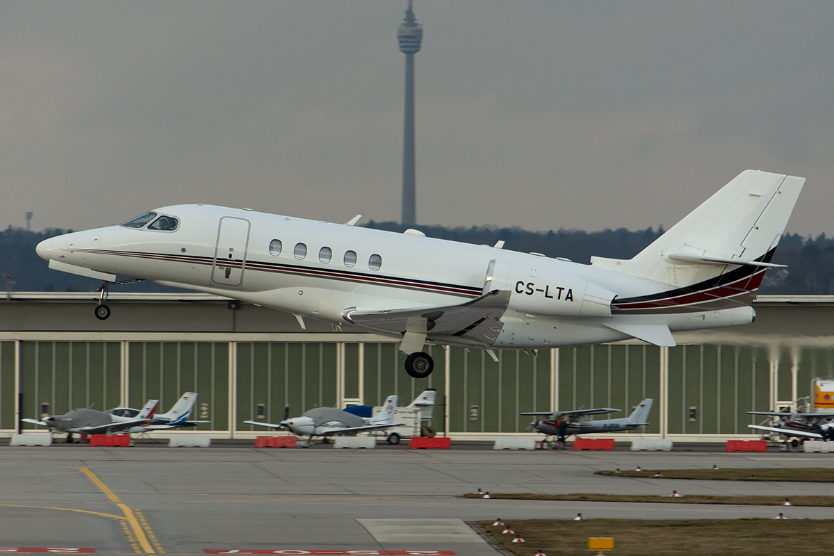 NETJets, CS-LTA, Cessna, 680 Citation Latitude, 11.01.2020, STR, Stuttgart, Germany



