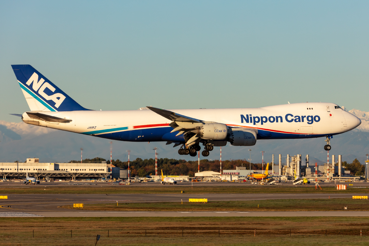 Nippon Cargo Airlines, JA11KZ, Boeing, B747-8KZF, 06.11.2021, MXP, Mailand, Italy