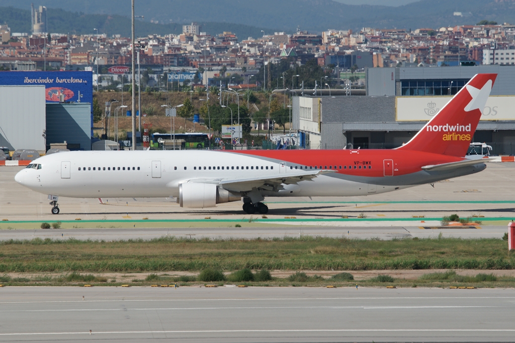 Nordwind, VP-BWX, B767-306(ER), BCN, 16.09.2013