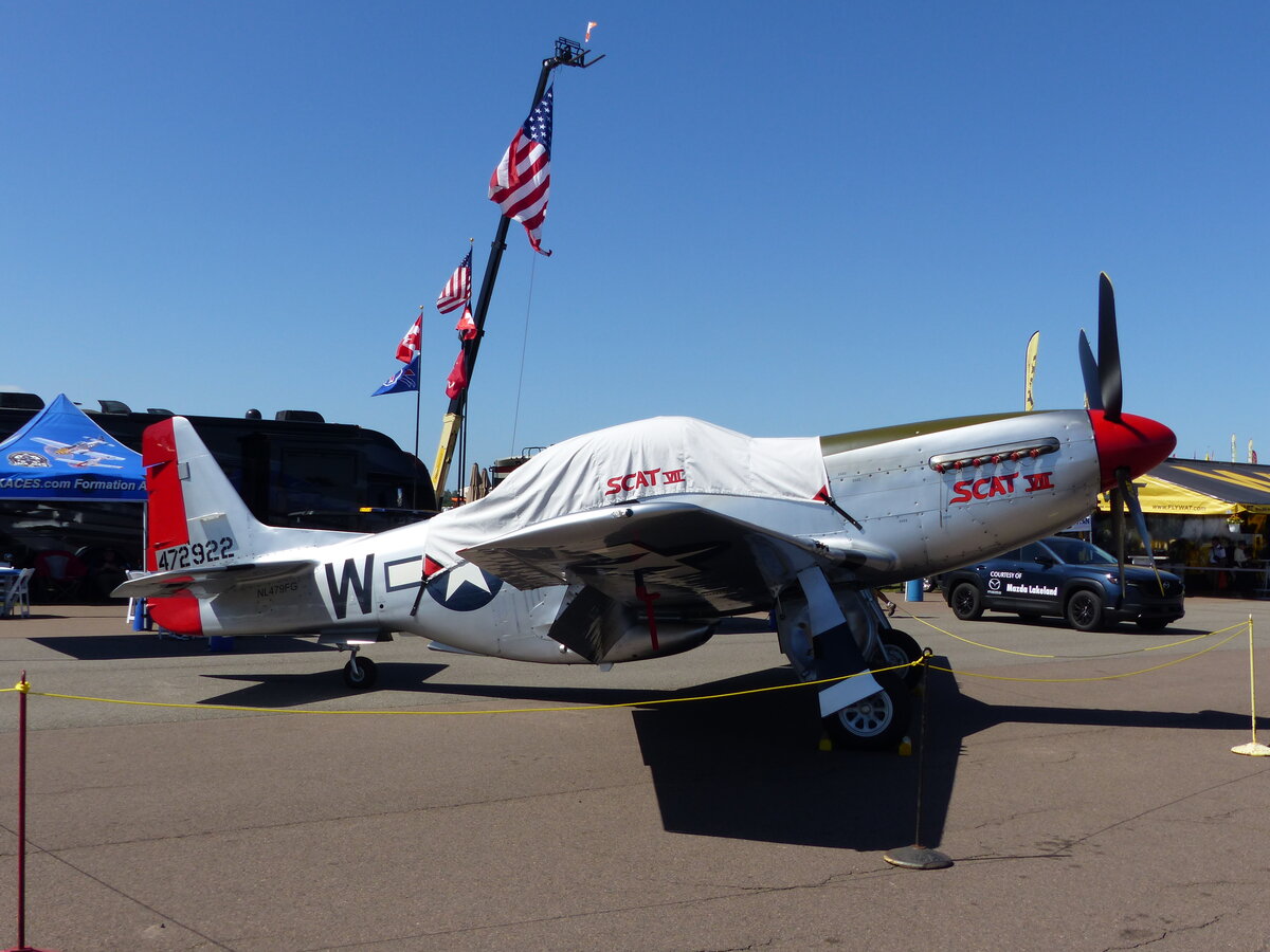 North American TF51D Mustang, NL479FG, Scat VII, Sun`n Fun, lakeland-Linder Int. (LAL/KLAL), 16.4.2026