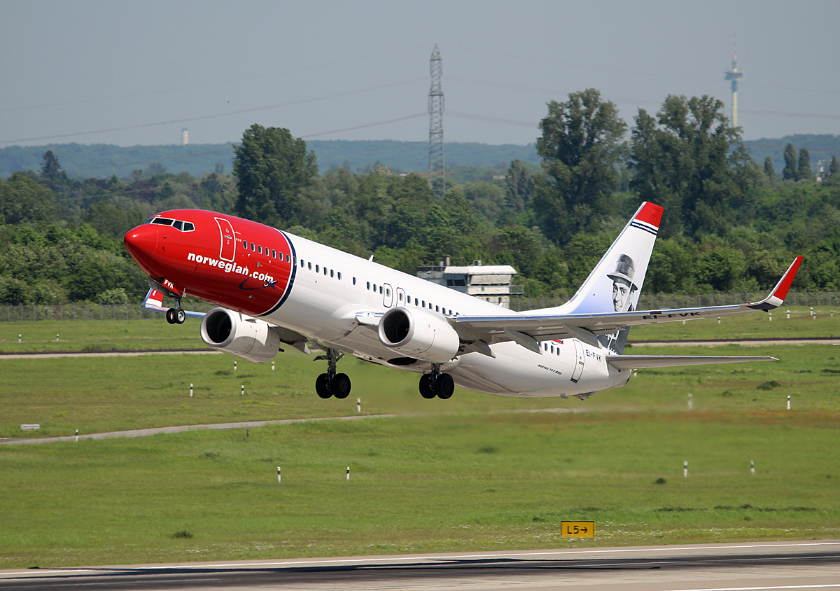 Norwegian Air Shuttle, Boeing B 737-8JP, EI-FVK, DUS, 17.05.2017