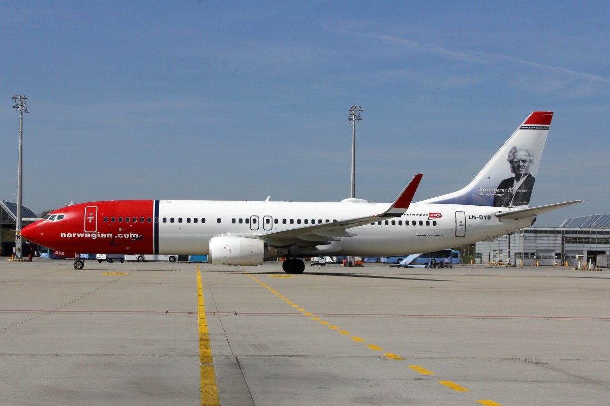 Norwegian Air Shuttle, LN-DYB, Boeing B737-8JP (W), 12.September 2015, MUC München, Germany.