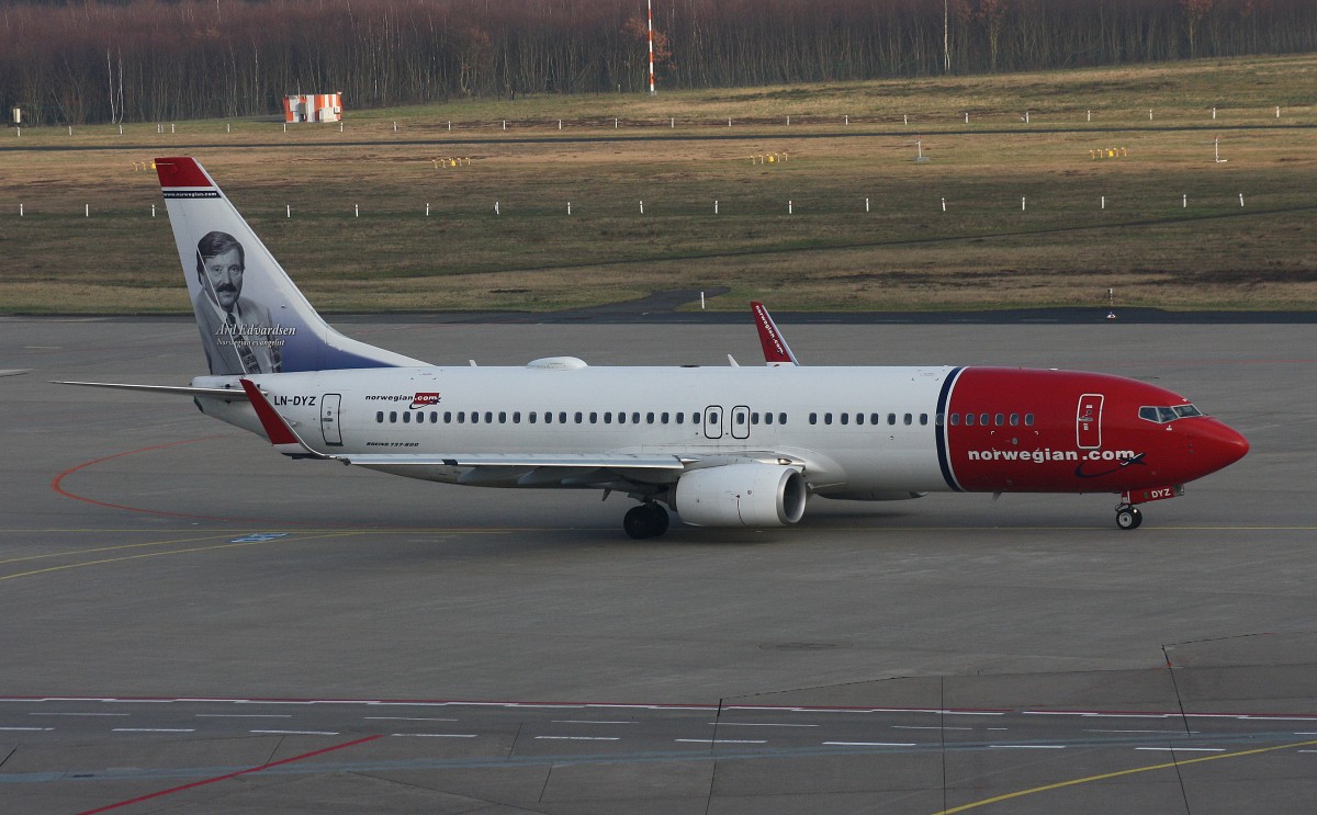 Norwegian Air Shuttle, LN-DYZ, (c/n 39013),Boeing 737-8AS (WL), 17.01.2015, CGN-EDDK, Köln /Bonn, Germany (Taufname :Aril Edvardsen -Norwegische Prediger) 