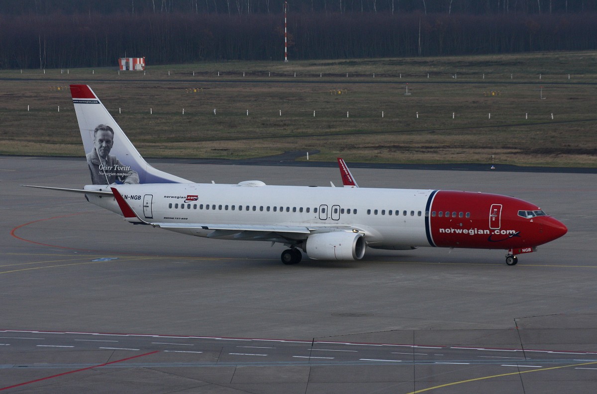 Norwegian Air Shuttle, LN-NGB,(c/n 39015),Boeing 737-8AS (WL), 17.01.2015, CGN-EDDK, Köln /Bonn, Germany (Taufname :Geirr Tveitt - Ein norwegischer Komponist und Pianist) 