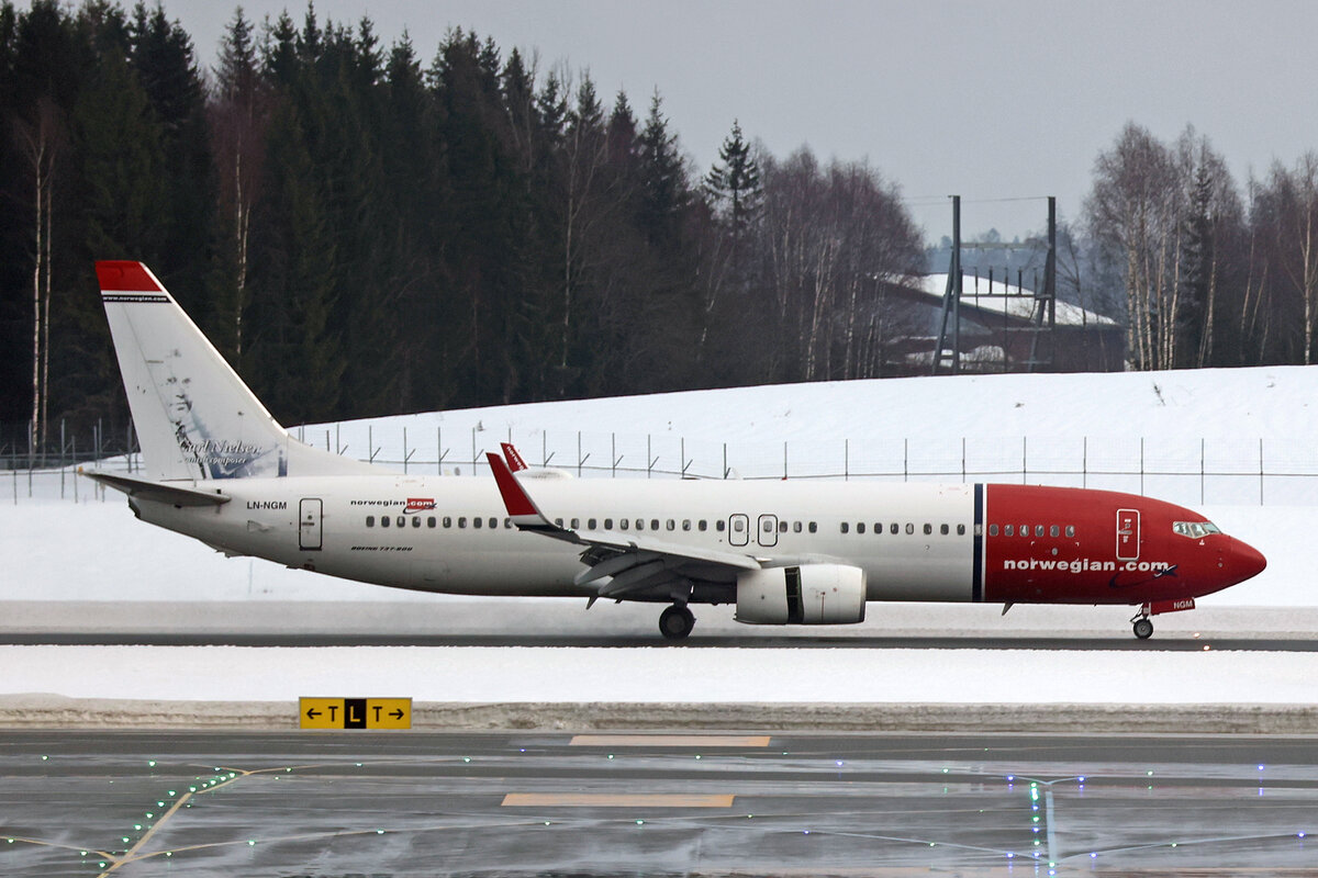 Norwegian Air Shuttle, LN-NGM, Boeing B737-8JP, msn: 39024/4610,  Carl Nielsen , 25.Februar 2024, OSL Oslo, Norway.