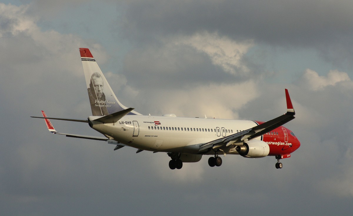 Norwegian Air Shuttle,LN-DYF,(c/n 39004),Boeing 737-8JP(WL),23.06.2015,HAM-EDDH,Hamburg,Germany(Taufname:Fridtjof Nansen)