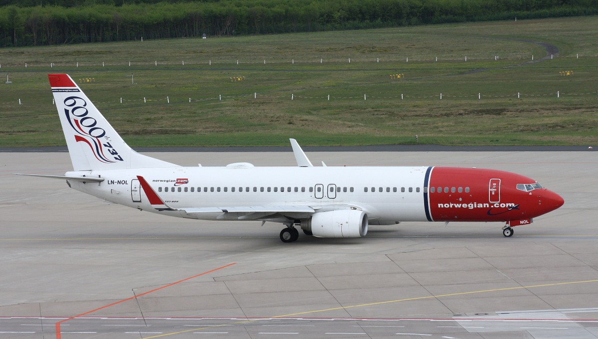 Norwegian Air Shuttle,LN-NOL,(c/n37159),Boeing 737-8Q8(WL),26.04.2014,CGN-EDDK,Koeln-Bonn,Germany(cs.6000th 737)