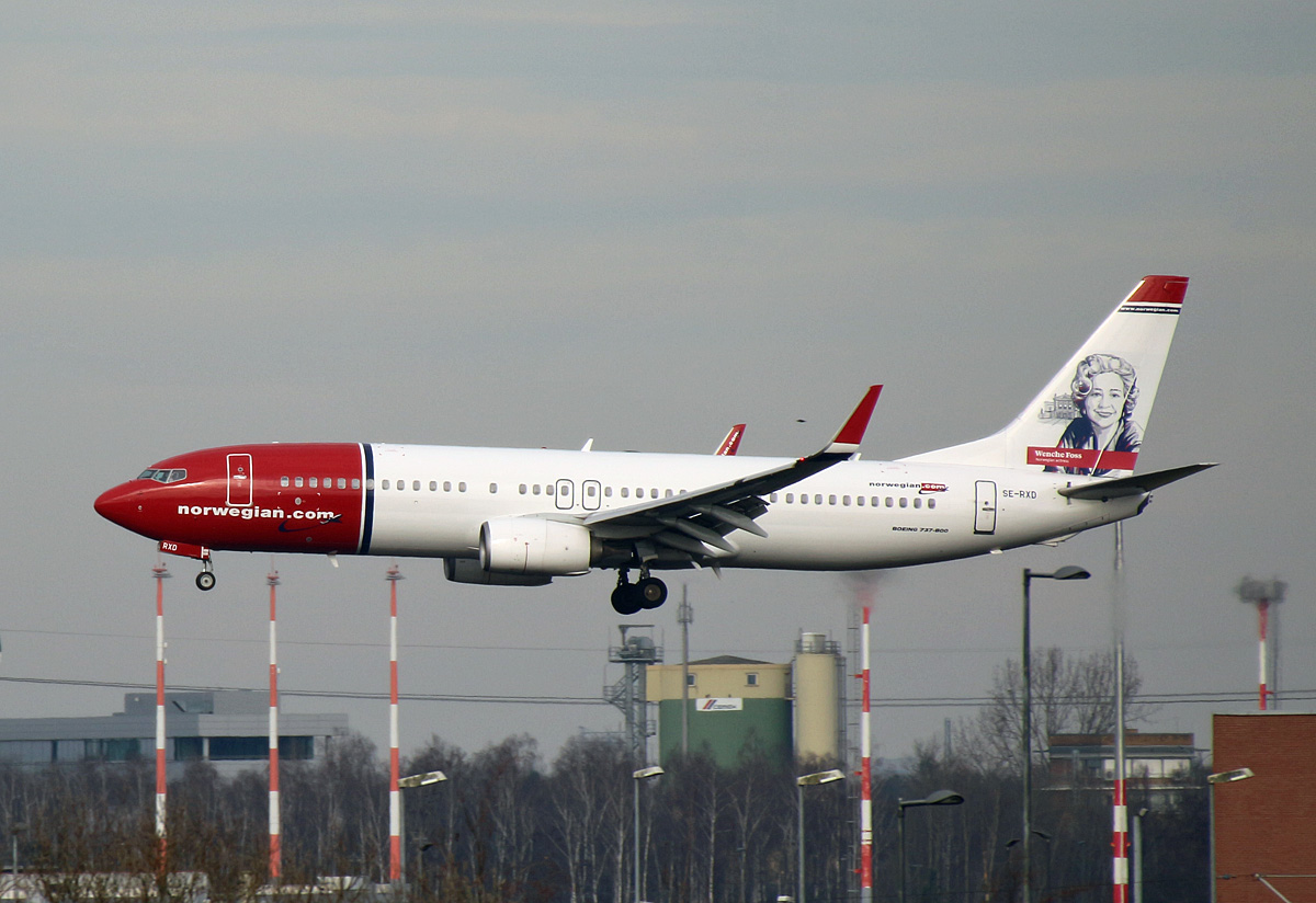 Norwegian Air Sweden, Boeing B 737-86N, SE-RXD, BER, 16.02.2024