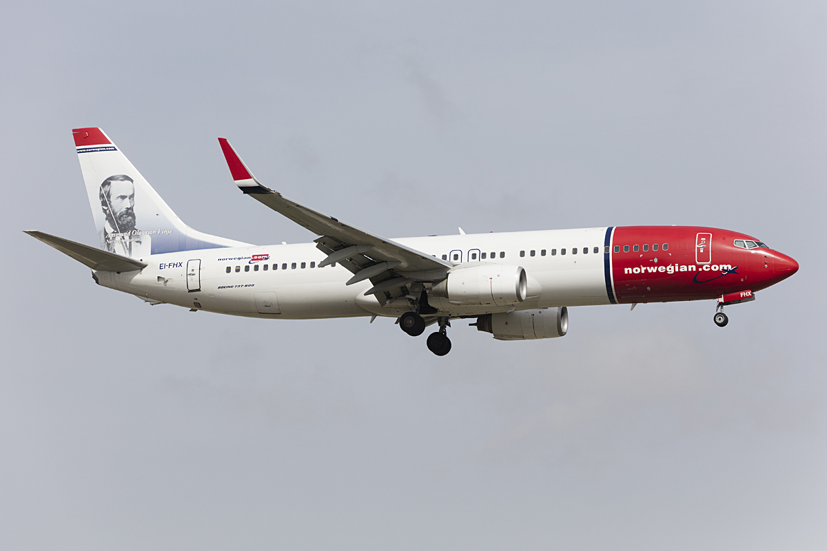 Norwegian, EI-FHX, Boeing, B737-8FZ, 27.10.2016, AGP, Malaga, Spain 



