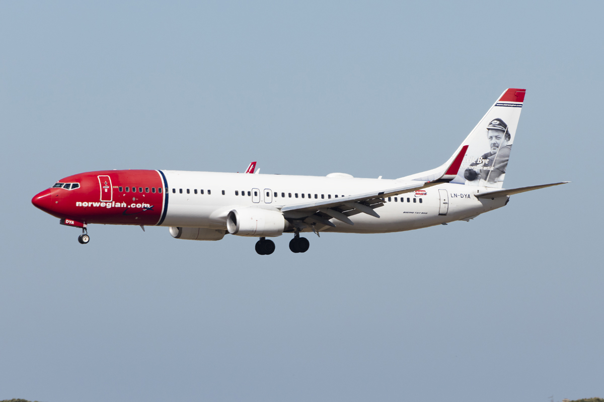 Norwegian, LN-DYA, Boeing, B737-8JP, 30.04.2017, FCO, Roma, Italy 




