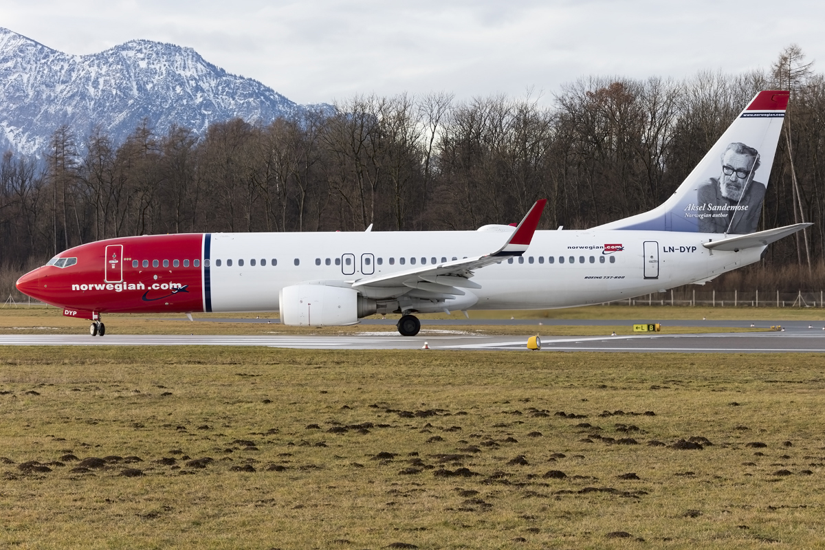 Norwegian, LN-DYP, Boeing, B737-8JP, 09.01.2016, SZG, Salzburg, Austria 



