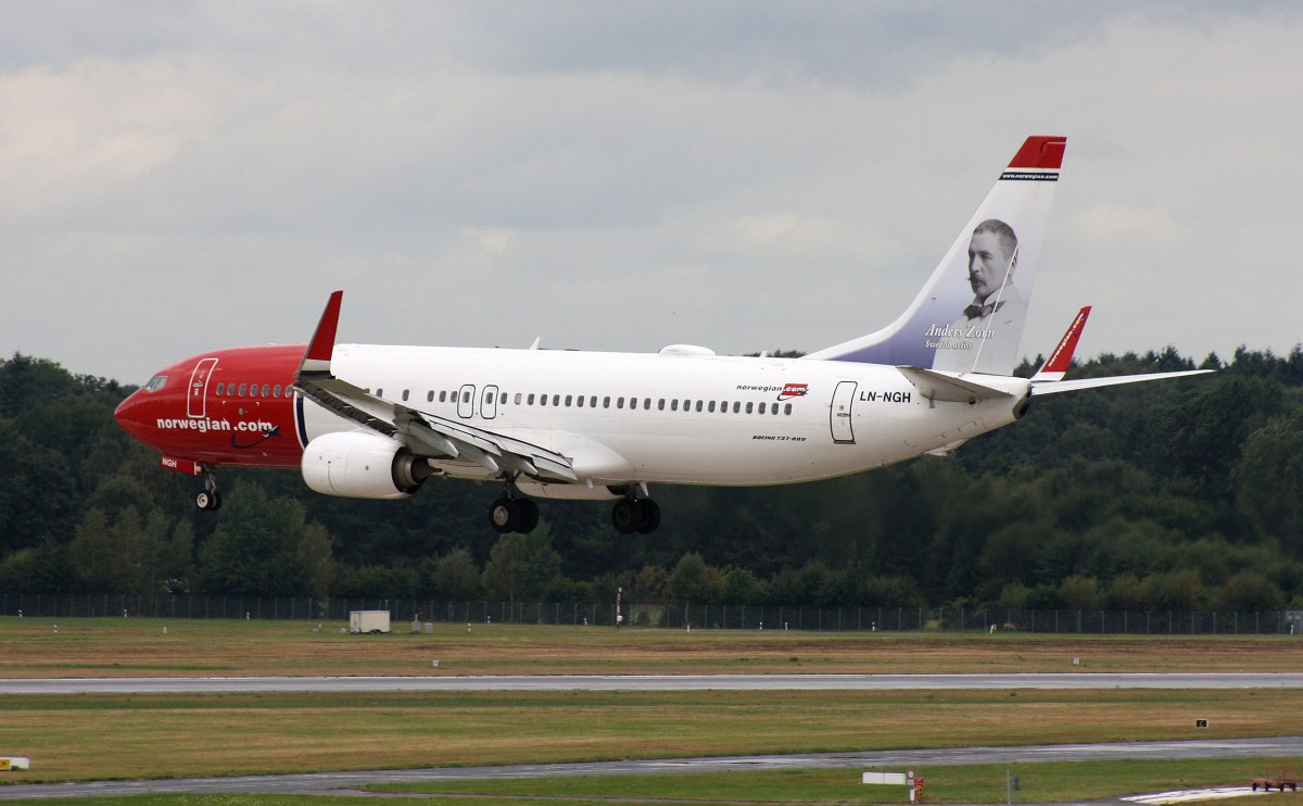 Norwegian,LN-NGH,(c/n 39019),Boeing 737-8JP(WL),09.08.2014,HAM-EDDH,Hamburg,Germany(Livery:Anders Zorn)